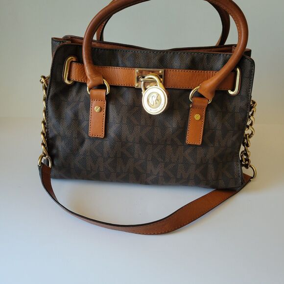 Michael Kors Hamilton Satchel Handbag - Picture 2 of 8